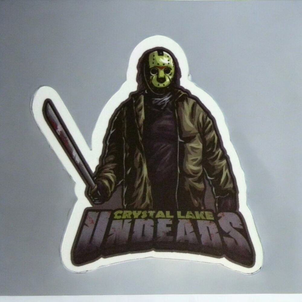 Horror Sticker Friday the 13th Jason Voorhees Crystal Lake Undead Slasher Movie